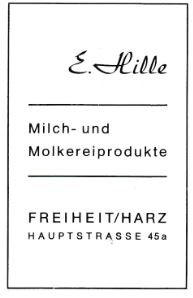 Milch- und Molkereiprodukte E.Hille